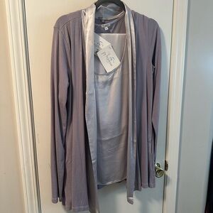 PJ Harlow Jolie Women's Pajama Set - Lavender and Silver